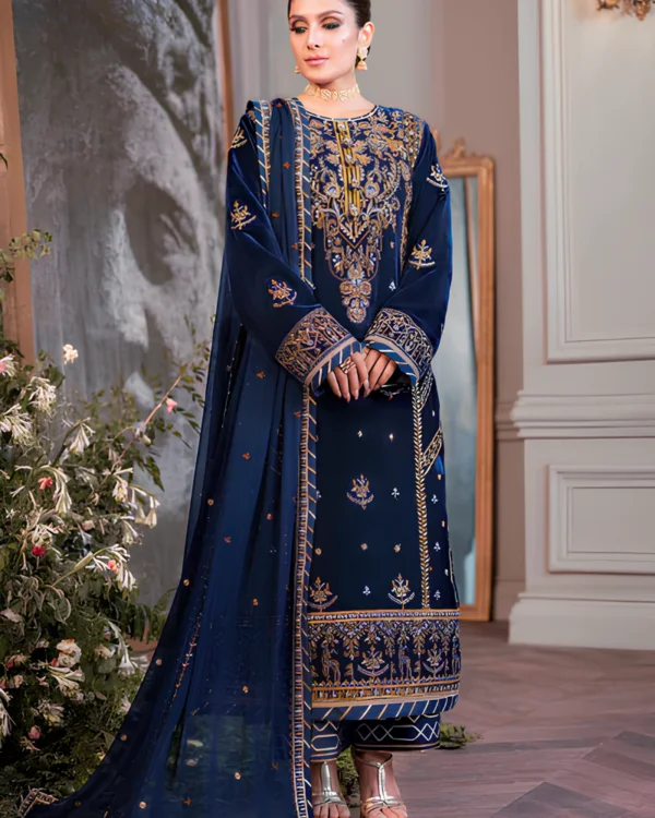 Velvet Pakistani Suit 2024