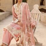 Pink Pakistani Style Lawn Cotton Salwar Suit Set