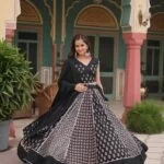 Premium Black Navratri Lehenga Choli For Womens