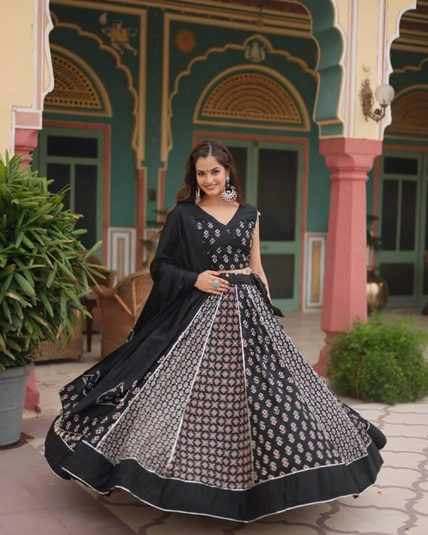 Premium Black Navratri Lehenga Choli For Womens