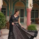 Premium Black Navratri Lehenga Choli For Womens