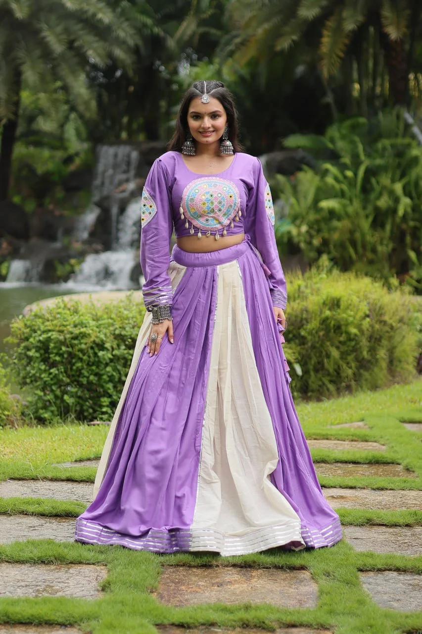 Best Purple Lehenga Choli Set For Navratri