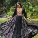 Navratri Special Black Gown For Women