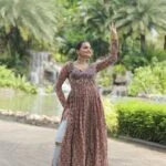 Multicolour Simple Printed Kurti for navratri