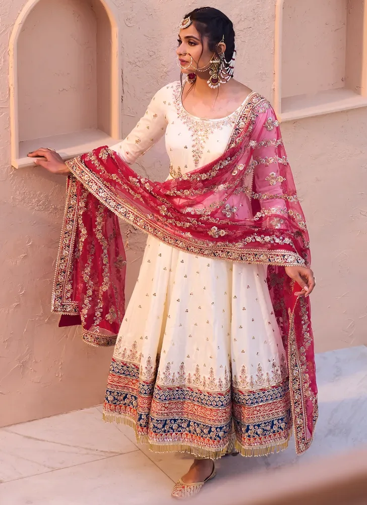 Designer Anarkali Gown Suit Set for Diwali