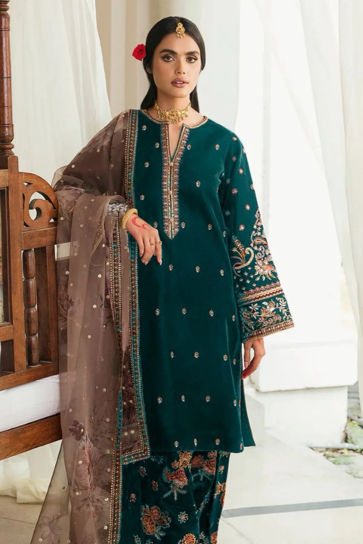 Green Salwar Suit For Karva Chauth