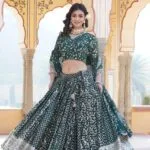 Green Designer Lehenga Choli Set For Wedding