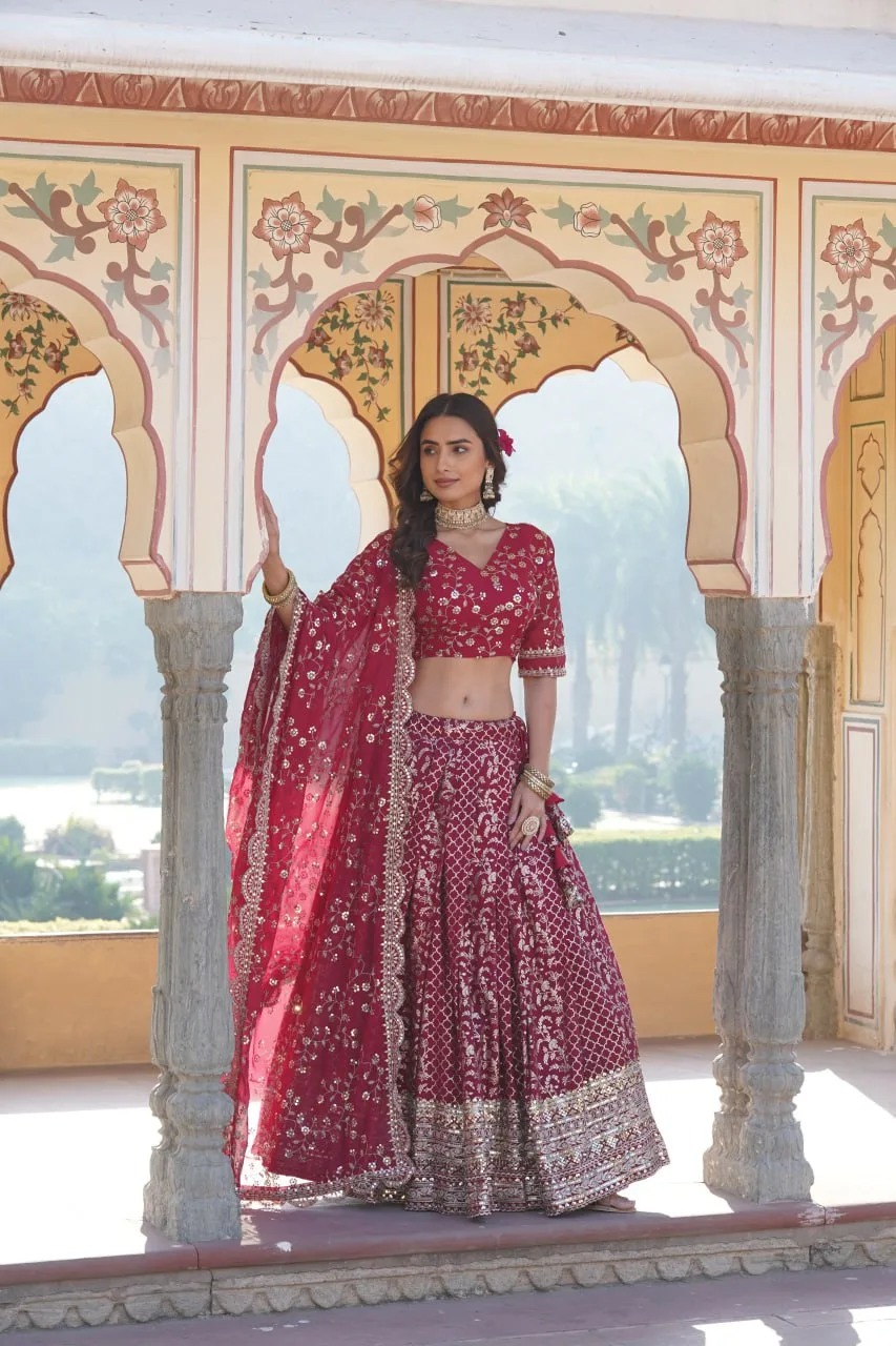 Bridal Red Lehenga Choli Set