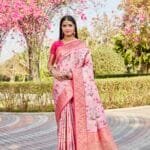 Pink Kanjivaram Silk Saree For Women