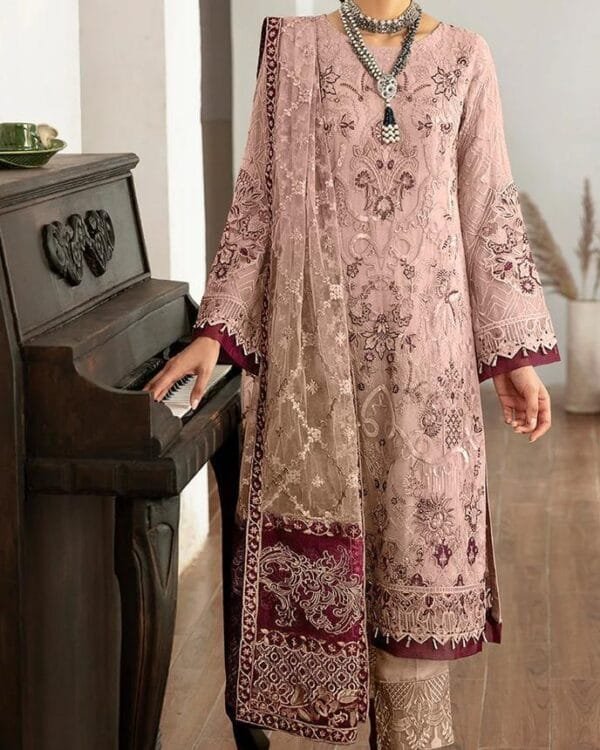 Pink Salwar Kameez Set For Diwali