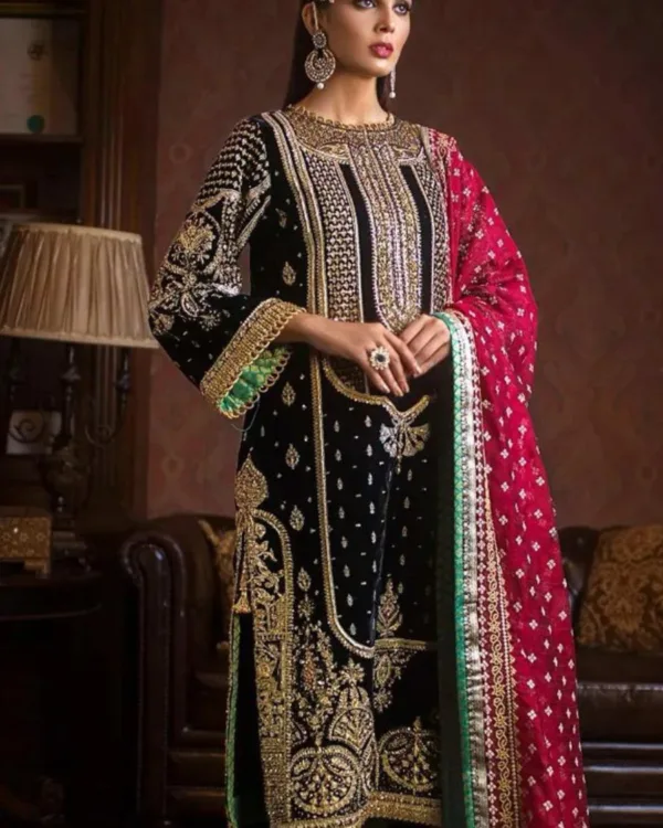 Premium Velvet Salwar Suit Set Collection