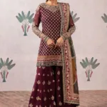 Buy Red Pakistani Sharara Suit Set For Womens Online in India