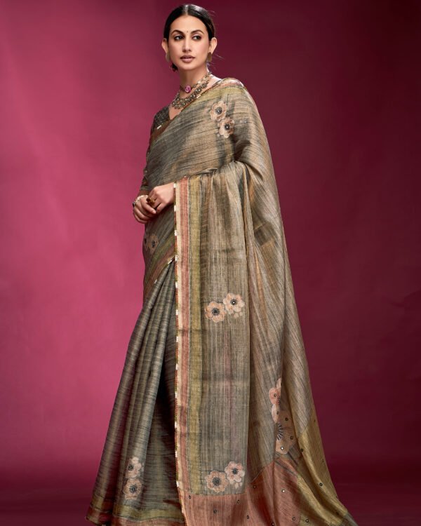 Tusser Silk Saree For Women