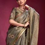 Tusser Silk Saree For Womans