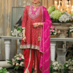 chinon designer salwar suits for wedding party