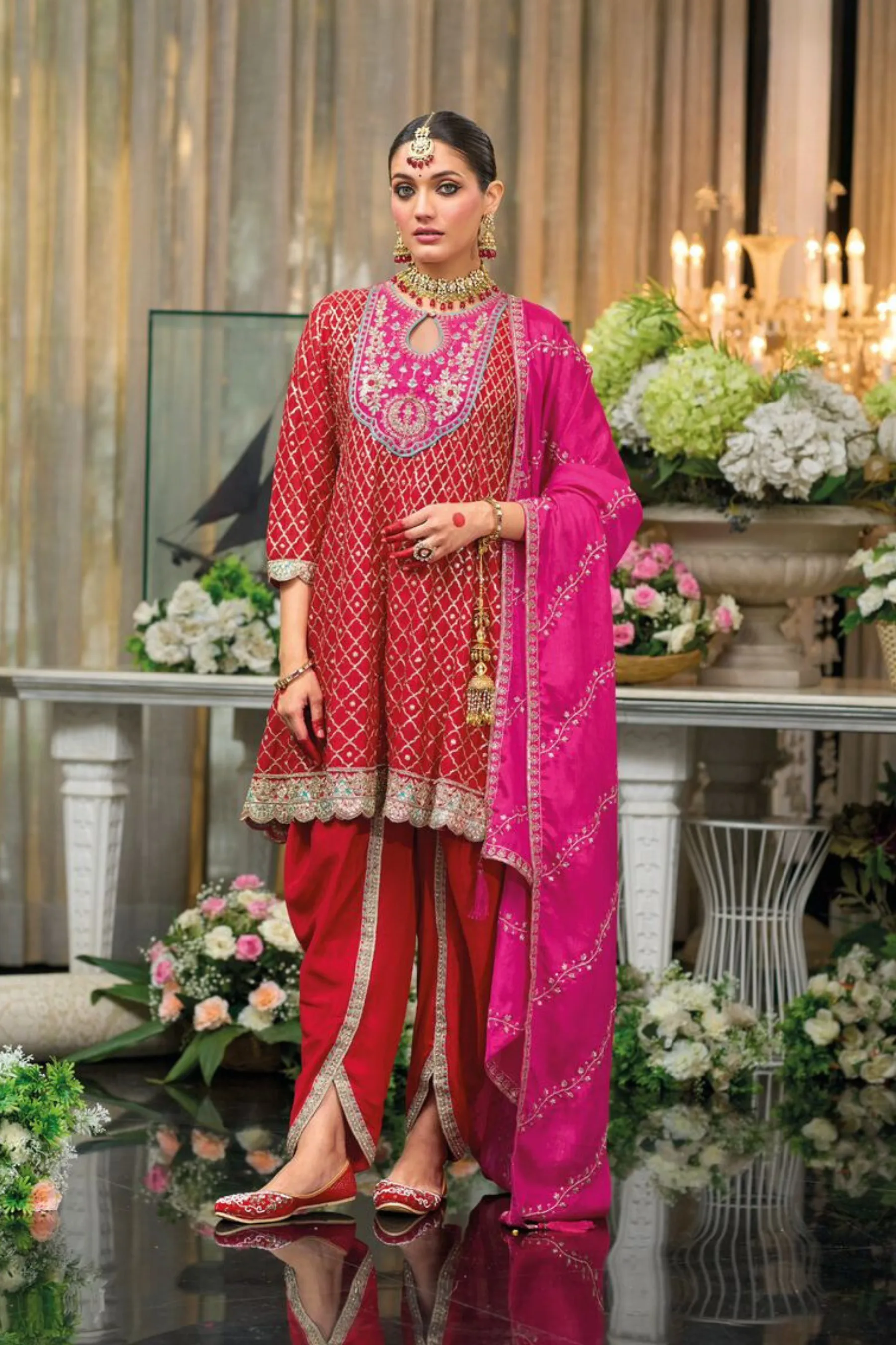 Premium Rani Chinon Designer Salwar Suit...