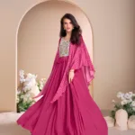 Chinon Fancy Gown with Embroidery online shopping