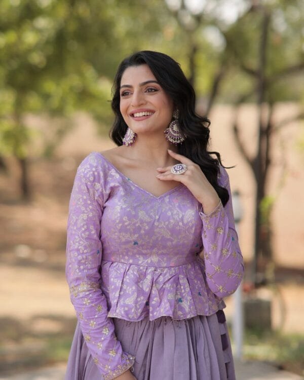 Lavender Lehenga Choli