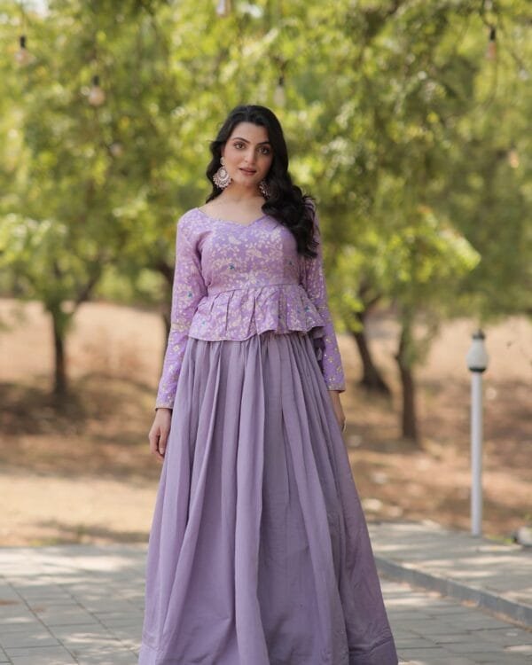 Purple Lehenga Choli