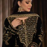 Velvet Anarkali Suit for Night Events